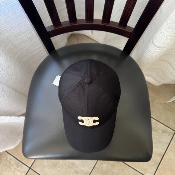 TRIOMPHE BASEBALL CAP IN COTTON ‘BLACK - Picture 5 of 8